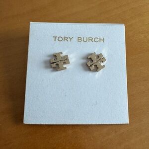 Tory Burch Gold Puzzle Piece Earrings
